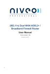 Dual WAN ADSL2+ / Broadband Firewall Router User Manual