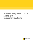 Symantec Brightmail™ Traffic Shaper 6.0 Implementation Guide