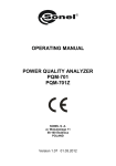 PQM-701 Operating manual