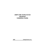 ADSP-218x Family EZ-ICE Hardware Installation