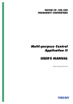 Multi-purpose Control Application II USER`S MANUAL