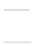 ACRS 2.0 Professional Installer Manual