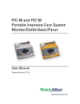 User Manual - PIC 40 and PIC 50 Portable Intensive
