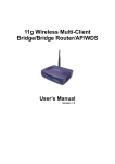 11g Wireless Multi-Client Bridge/Bridge Router/AP/WDS