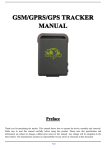 GSM/GPRS/GPS TRACKER MANUAL