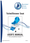 USER`S MANUAL Toilet/Shower Seat