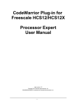 CodeWarrior Plug-in for Freescale HCS12/HCS12X Processor