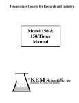 Model 150 & 150/Timer Manual - J