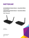 N150 and N300 WiFi DSL Modem Routers—Essentials Edition