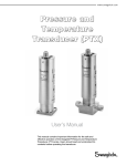 Pressure and Temperature Transducer (PTX) User`s Manual (MS