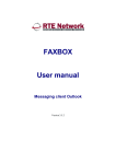 FAXBOX User manual