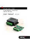 PCAN-RS-232 - User Manual