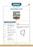 User manual MultiWeb G4T