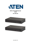 USB 2.0 DVI KVM Extender CE610 User Manual
