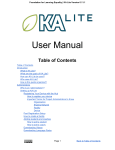 User Manual - Learning Equality