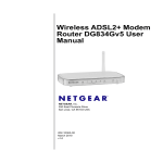 Wireless ADSL2+ Modem Router DG834Gv5 User Manual