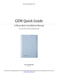 GEM Quick Guide - Power/Energy Monitors | Brultech Research Inc.