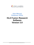 Fusion Research Database Utility User Manual v3_0