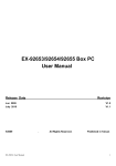 EX-92653/92654/92655 Box PC User Manual
