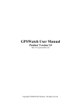 GPSWatch User Manual