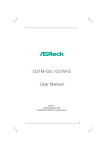 G31M-GS / G31M-S User Manual