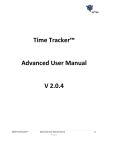 Time Tracker™ Advanced User Manual V 2.0.4