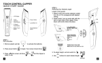 touch control clipper quick start guide