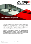 Gait Analysis System User manual