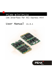 PCAN-miniPCIe - User Manual