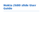 PDF Nokia 2680 slide User Guide