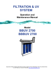Filtration & UV System - Aquamarine Water Treatment