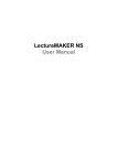 LectureMAKER NS User Manual
