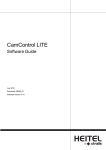 CamControl LITE 4.41 Manual - bei der HeiTel Digital Video GmbH