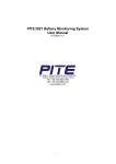 PITE 3921 Battery Monitoring System User Manual