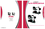 Pride Go Go Elite Traveller Plus 3 Wheel Electric Scooter User Manual