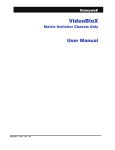 VideoBlox Chassis Only User Manual