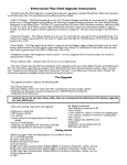 Etherwave® Plus Field Upgrade Instructions