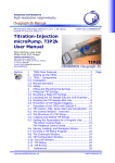 Titration-Injection microPump. TIP2k User Manual