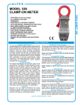 Altek 536 Clamp On Sales Sheet