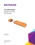 3G USB Modem Model AC327U User Manual