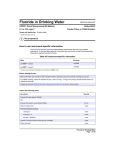 Fluoride in Drinking Water