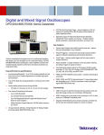 DPO/DSA/MSO70000 Series Digital and Mixed Signal