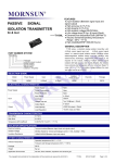 PASSIVE SIGNAL ISOLATION TRANSMITTER