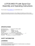 Lotos MIG175 User Manual