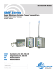 Lectrosonics SMQV Wireless UHF Beltpack Transmitter user manual