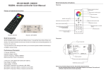 SR-2819&SR-1009XX RGBW remote controller User Manual