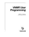 VNMR 6.1C User Programming