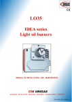 LO35 IDEA series Light oil burners
