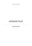 Signageplay Help Document