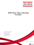 MJB4 Mask Aligner Operating Procedure